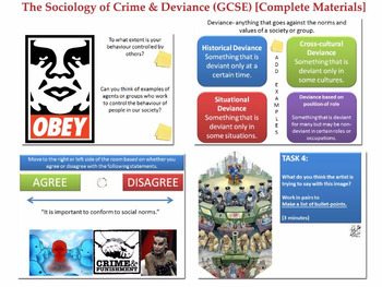 Preview of The Sociology of Crime & Deviance (GCSE Sociology) [OVER 60 FILES!]