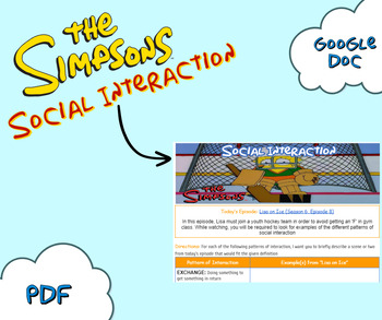 Preview of The Sociology of The Simpsons: Social Interaction