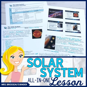 Preview of The Solar System ALL-IN-ONE Lesson | PowerPoint, Notes, News Report & More