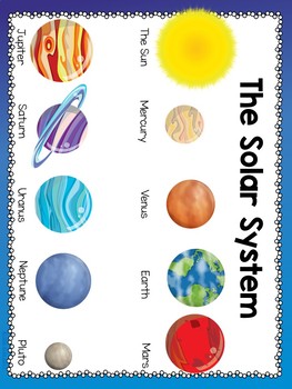The Solar System Activities for K-2 by Star Kids | TpT