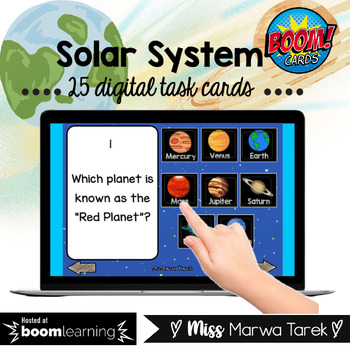 Preview of The Solar System  {Boom Learning Cards™} - Ms Marwa Tarek