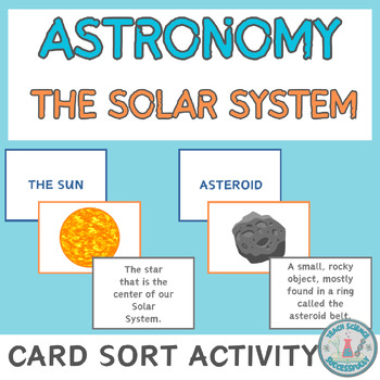Preview of The Solar System CARD SORT ACTIVITY