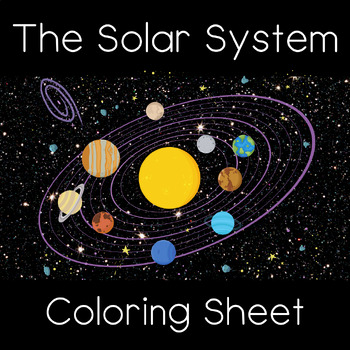 solar system coloring sheet teaching resources tpt