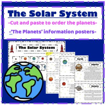 The Solar System: Cut & Paste to order the planets + printable poster ...