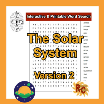 Preview of The Solar System G2-6 Word Search Puzzles