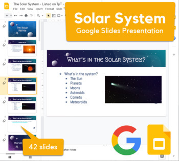 Preview of The Solar System - Google Slides Presentation