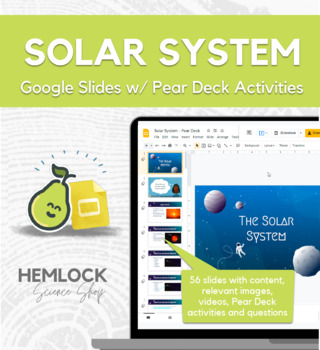Preview of The Solar System - Google Slides Presentation with Pear Deck Activities