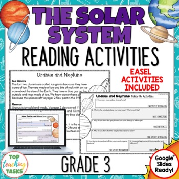 Preview of The Solar System Reading Comprehension | Nonfiction Passages and Activities