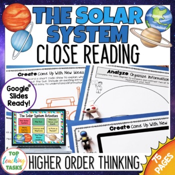 Preview of Science Solar System and Planets Reading Comprehension Passages and Questions