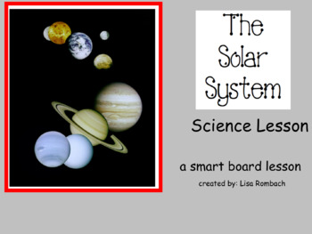 Preview of The Solar System Science SmartBoard Lesson Primary Grades