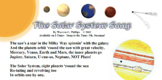 The Solar System Song - Sing Along Science