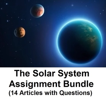 Preview of The Solar System Unit Assignment Bundle (14 PDF Assignments)