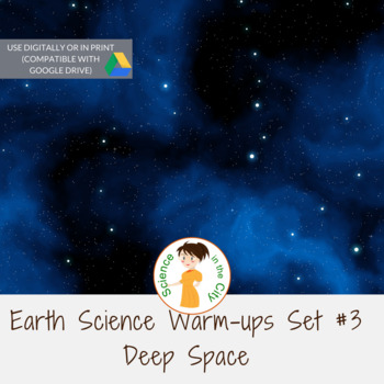 Preview of Earth Science Warm ups or Bell Ringers: The Solar System and Deep Space