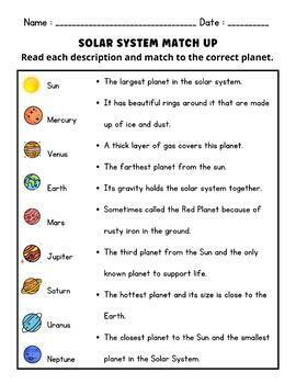The Solar System and Planets Worksheets by They Call Me Queen B | TPT