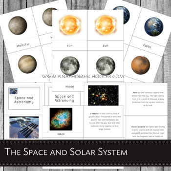 Planets and Solar System Montessori 3 Part Cards and Facts | TpT