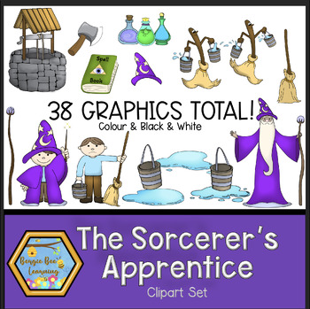 Preview of The Sorcerer's Apprentice Clipart Set