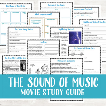 Sound Of Music Questions Worksheets Teaching Resources Tpt