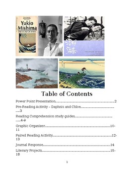 Preview of The Sounds of Waves Exam (with quizzes, study guides, graphic organizer & key)