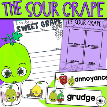 Preview of The Sour Grape Read Aloud - Jory John Reading Comprehension Activities