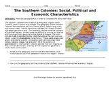 The Southern Colonies Social Political and Economic Charac