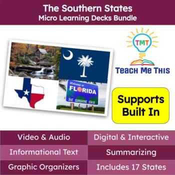 Preview of The Southern States Informational Text and Activities
