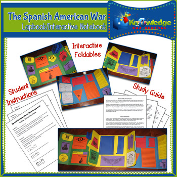 Preview of The Spanish American War Lapbook / Interactive Notebook