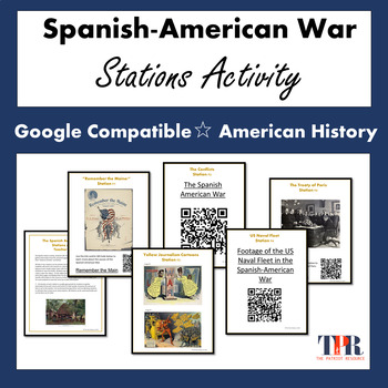 Preview of The Spanish-American War Stations Activity  (Google)