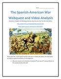 The Spanish-American War- Webquest and Video Analysis with Key