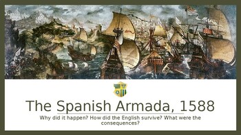 Preview of The Spanish Armada: Fully Resourced, 2-3 lessons & keyword trading card game