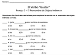 The Spanish Verb Gustar - Three Practice Worksheets / Quizzes