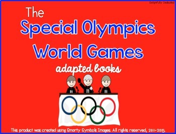 Preview of Special Olympics World Games ADAPTED BOOKS for Special Ed