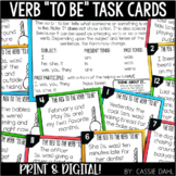 Verb "Be" Task Cards (Print and Digital) Distance Learning