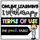 The Speech Table - Terms of Use 2020