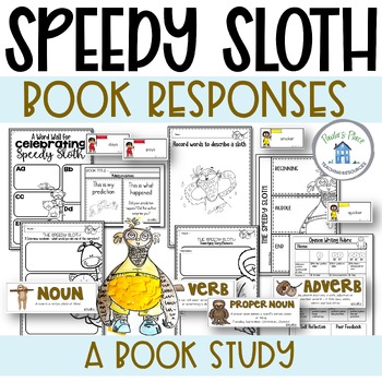 Preview of The Speedy Sloth Book Study and Craft