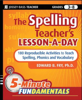 Preview of The Spelling Teacher's Lesson-a-Day_ 180 Reproducible Activities to Teach Spelli