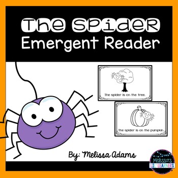 Preview of The Spider Emergent Reader