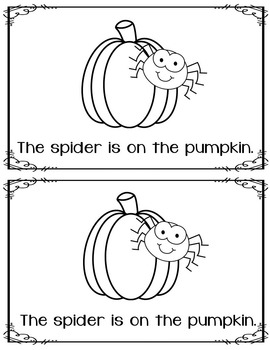 The Spider Emergent Reader by Melissa Adams at Melissa's Lil' Learners