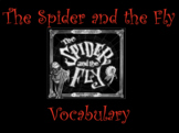 The Spider and the Fly by Tony DiTerlizzi Vocabulary Visua