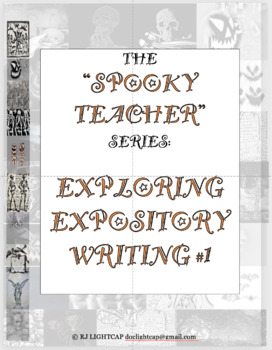 Preview of The "Spooky Teacher" Series: Expository Writing #1