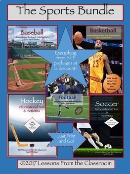 Preview of The Sports Bundle : Basketball, Football, Soccer, Ice Hockey, and Baseball