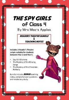 Preview of The Spy Girls Reader's Theatre Plays with Bonus Teaching Materials