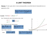 The Squeeze (Sandwich) Theorem and Special Trig Limits