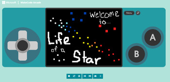 Preview of The Star Life Cycle Game - MakeCode Arcade