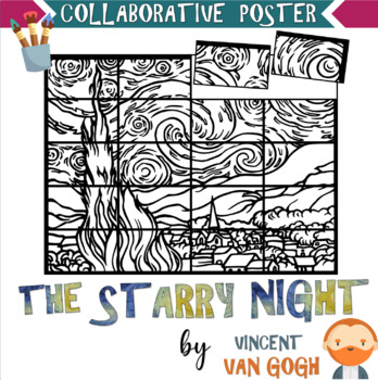 Preview of The Starry Night - collaborative art poster