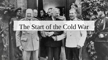 Preview of The Start of the Cold War; PowerPoint Document Based Questions