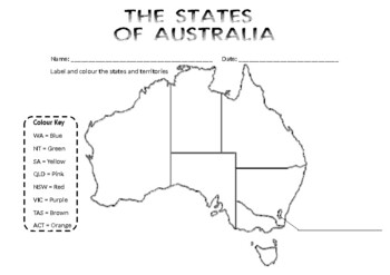 The States and Territories of Australia by Simply Ayla | TPT