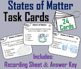 The States of Matter Task Cards (Change of Phase Activity: