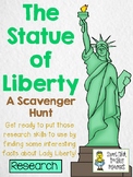 The Statue of Liberty - Scavenger Hunt Activity and KEY