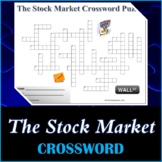 The Stock Market Crossword Puzzle Activity Worksheet