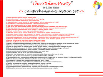 the stolen party by liliana heker analysis